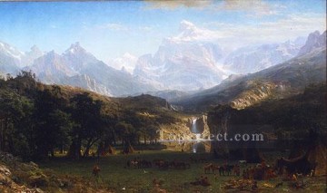 150の主題の芸術作品 Painting - ロッキー山脈 ランダーズ ピーク アルバート ビアシュタット